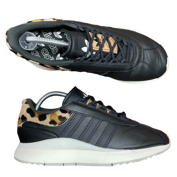 adidas Shoes - Adidas Women's SL Andridge Animal Core leather and cheetah shoes size 9